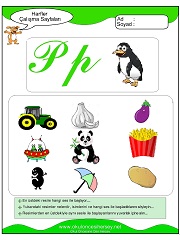 P Sesi Çalışma Sayfaları